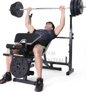 Multifunctional Adjustable Weight Lifting Bench Press Set