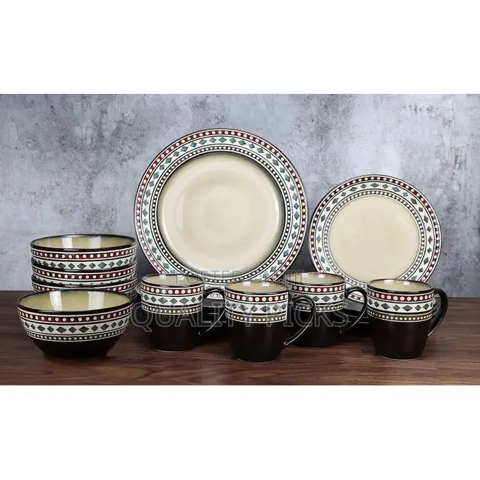 Black Chip Resistant Dinner Sets