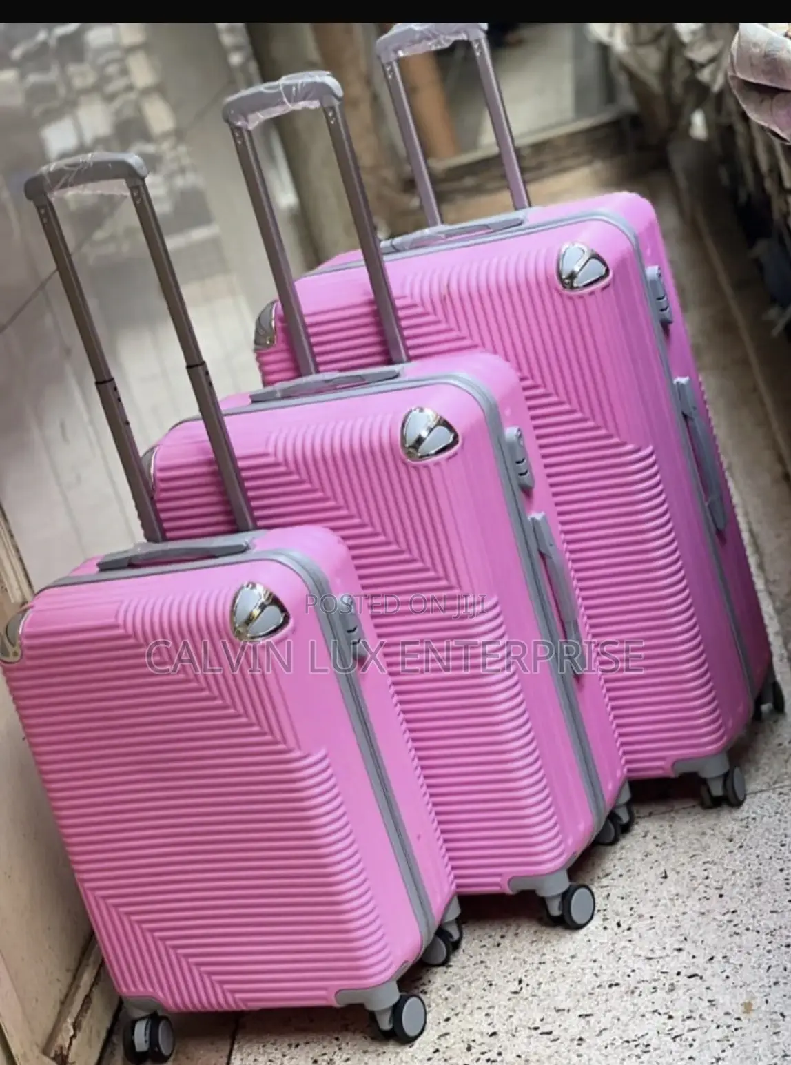 Set of Rubber Suit Cases 3