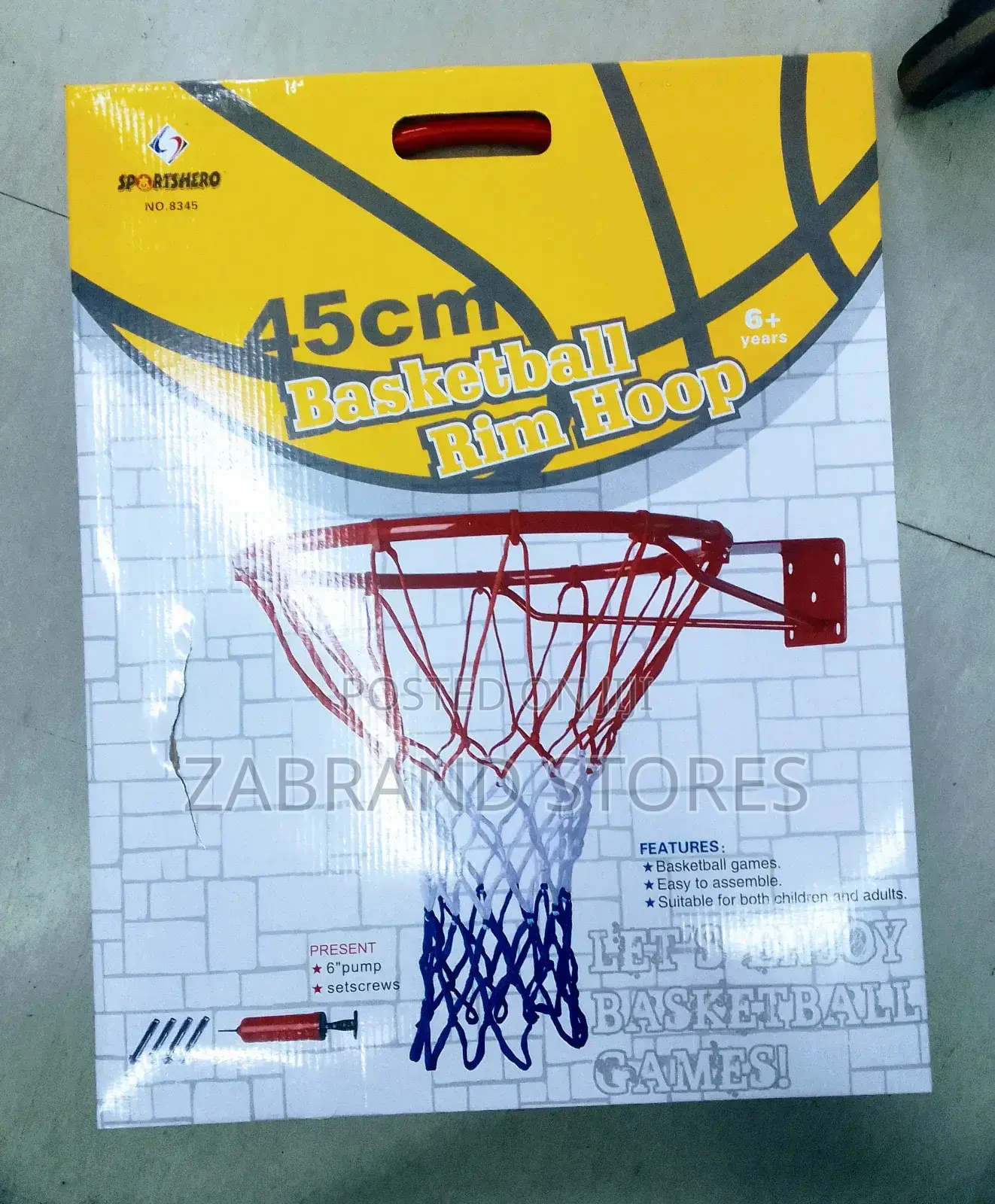 Basketball Rim Hoop/Net 45cm
