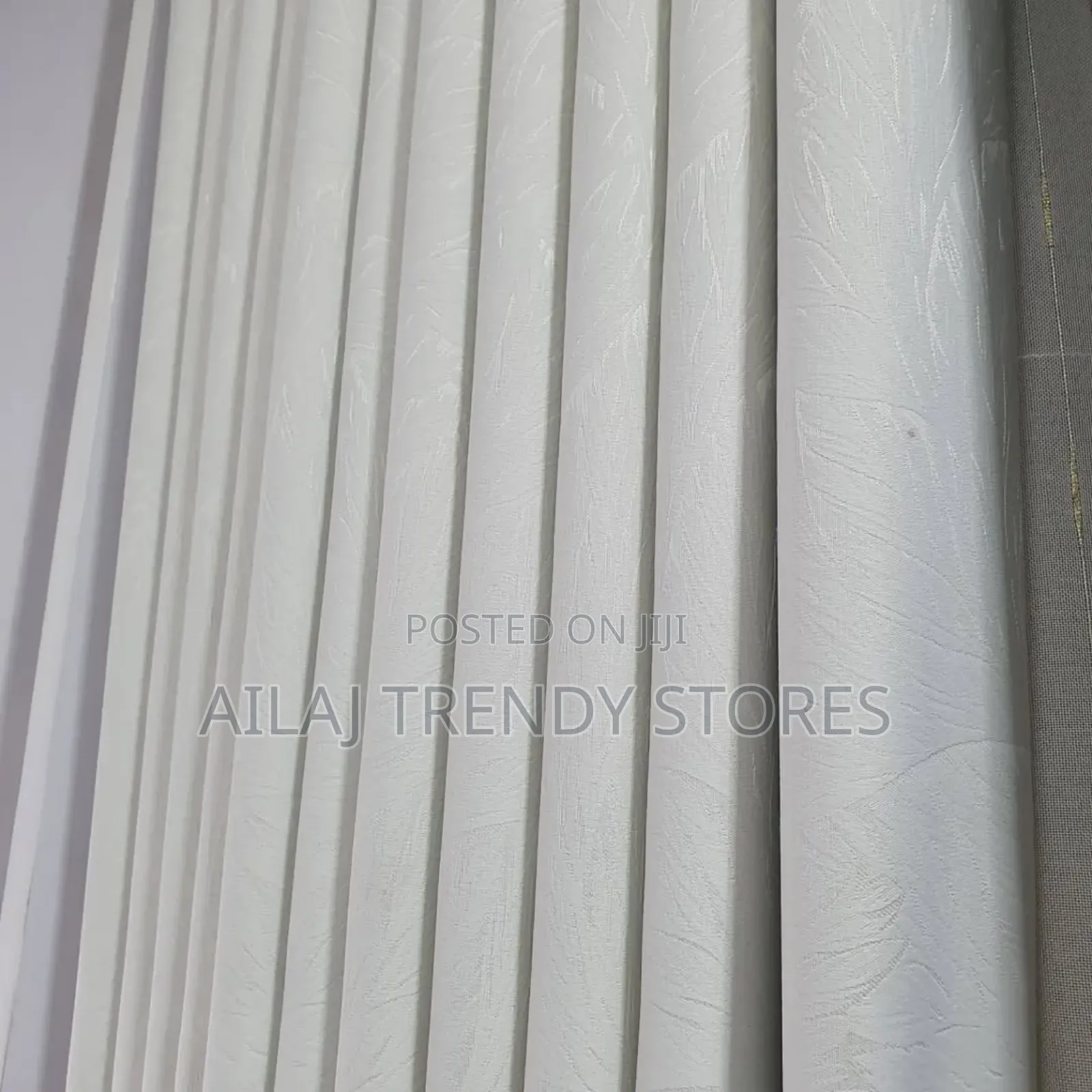 White-Biege Curtains Per Metre