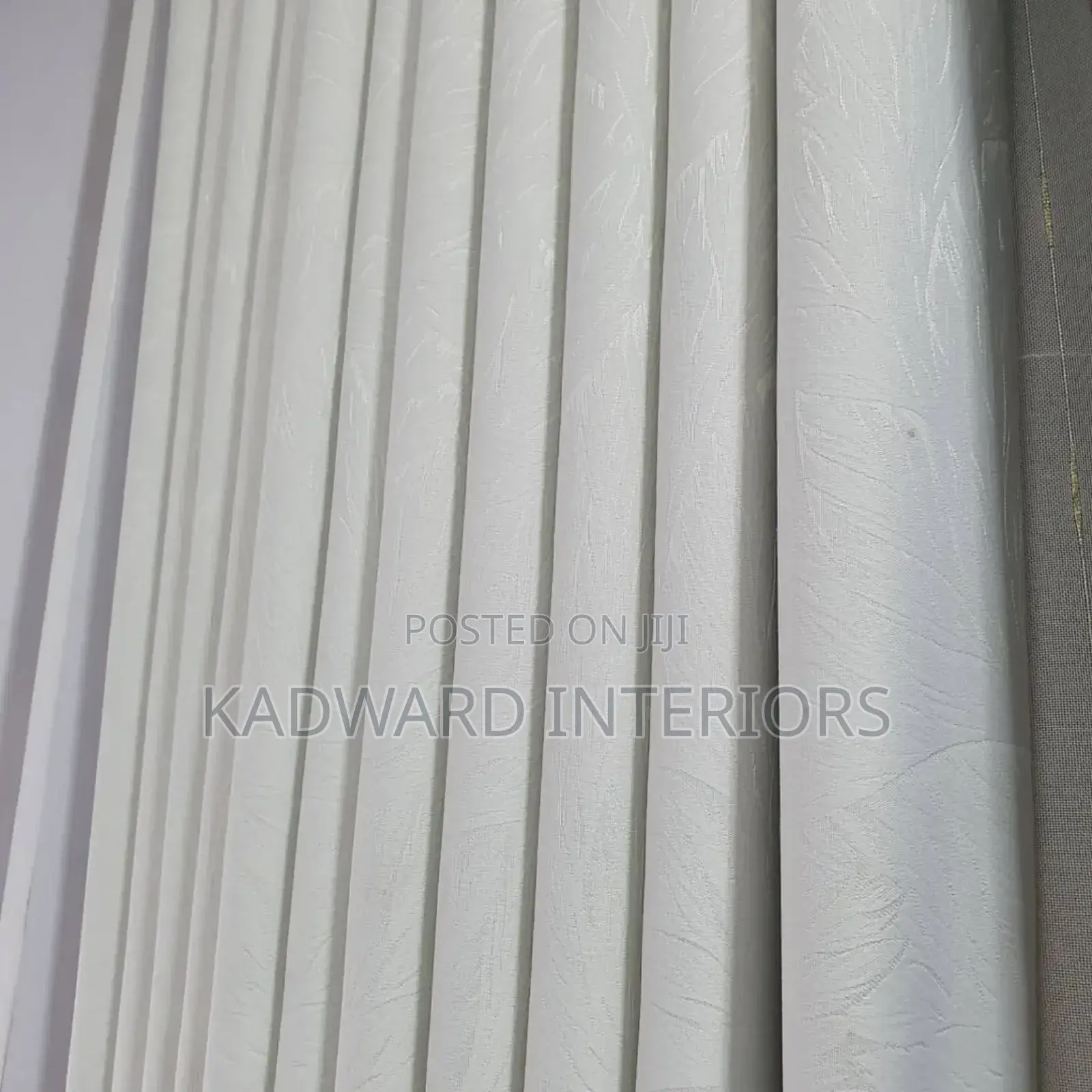 White-Biege Curtains Per Metre