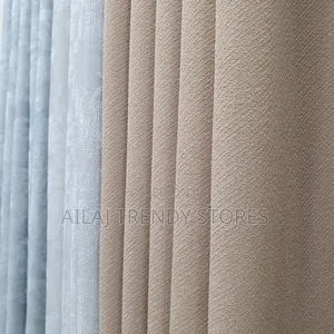 White-Biege Curtains Per Metre