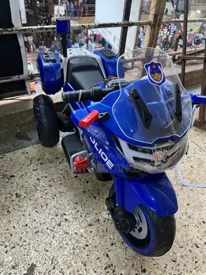 Kids Rechargeable Police Motorcycle Blue 1 To 9 Years