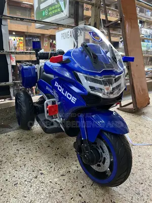 Kids Rechargeable Police Motorcycle Blue 1 To 9 Years