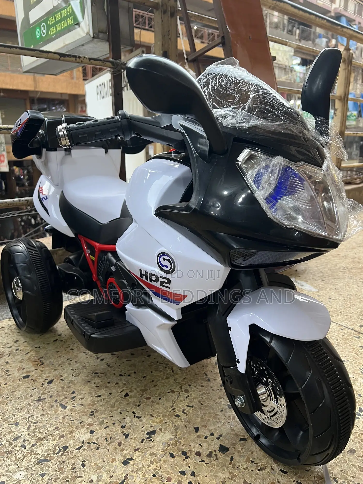 Kids Rechargeable Motorcycle White 1 To 9 Years