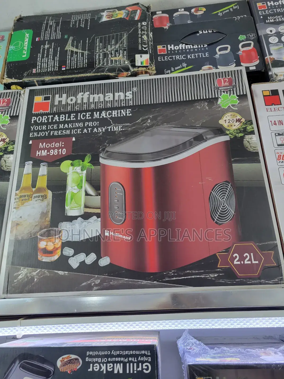 Hoffman Potable Automatically Ice Maker Machine 2.2l