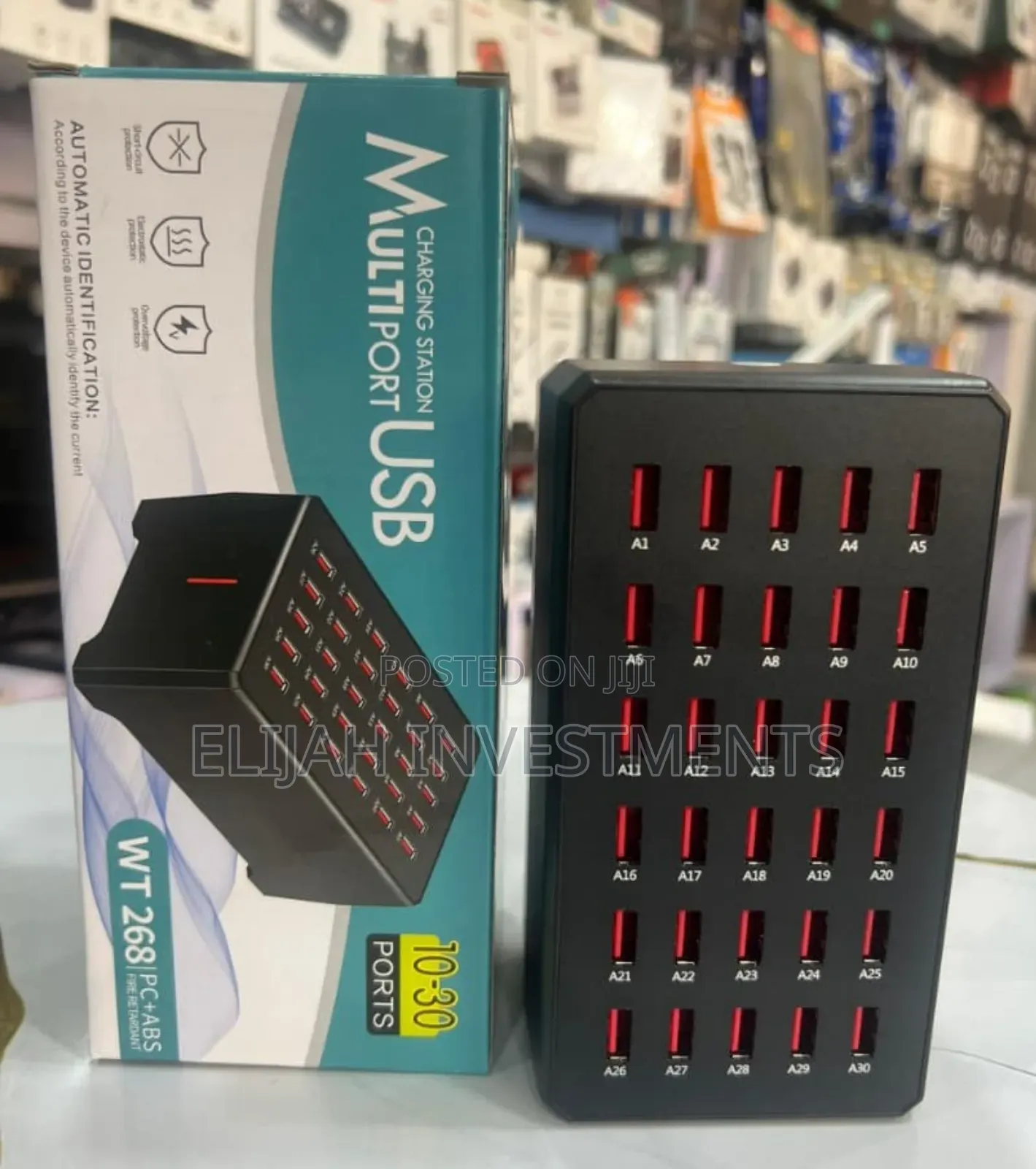 Crony Wt268 30-Port Usb Charging Station.