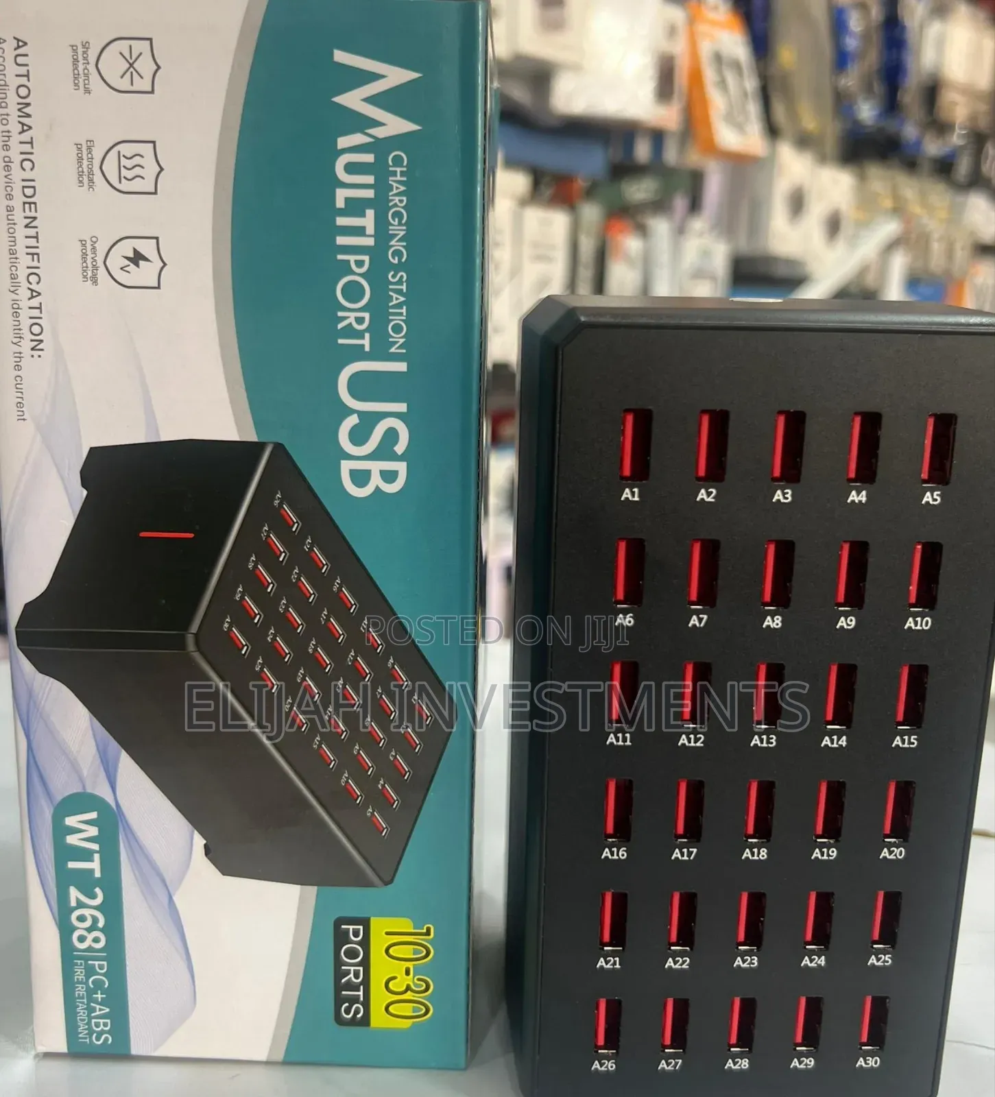 Crony Wt268 30-Port Usb Charging Station.