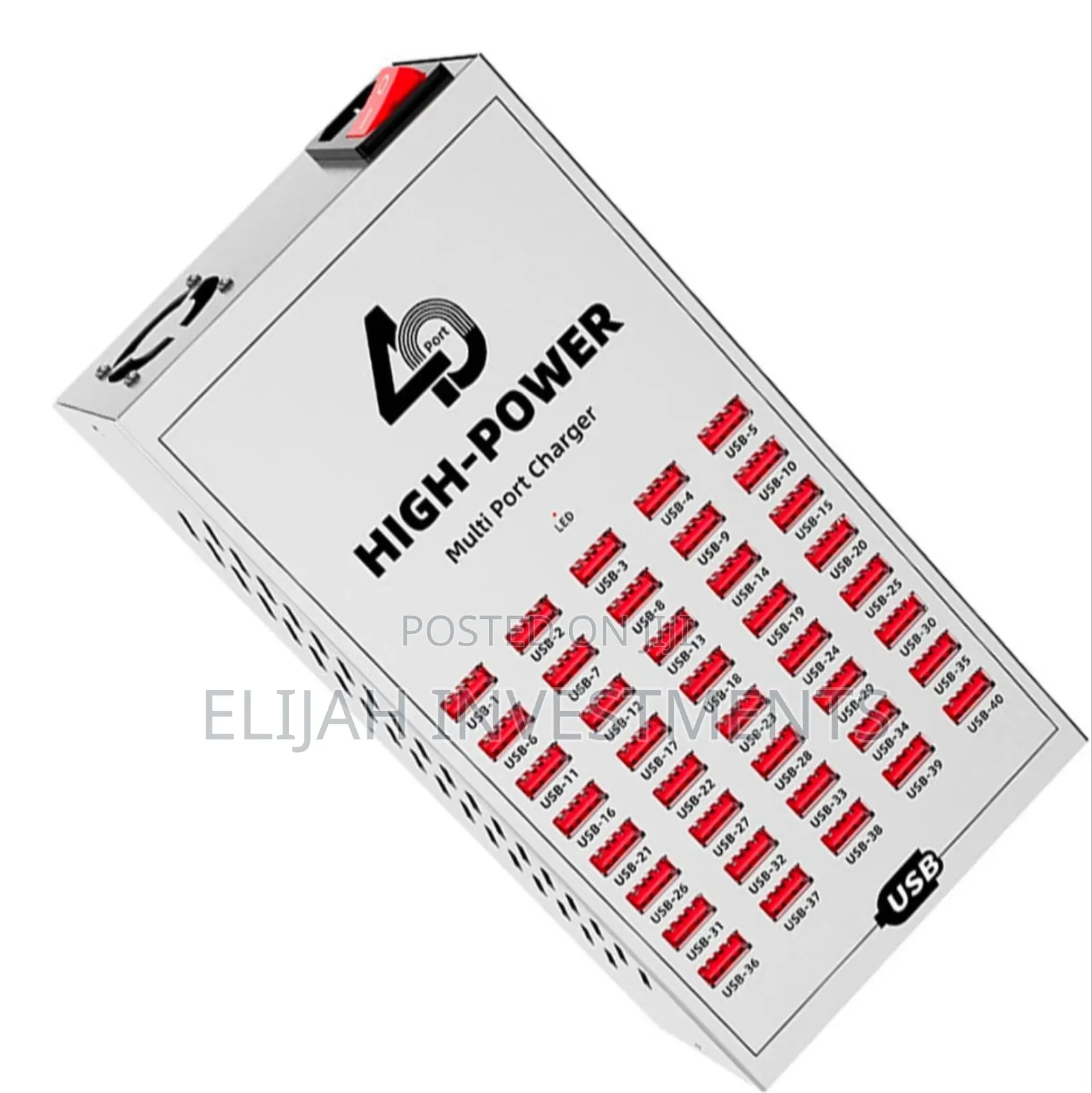 40-Port Usb Charging Station Designed for Simultaneous Charging