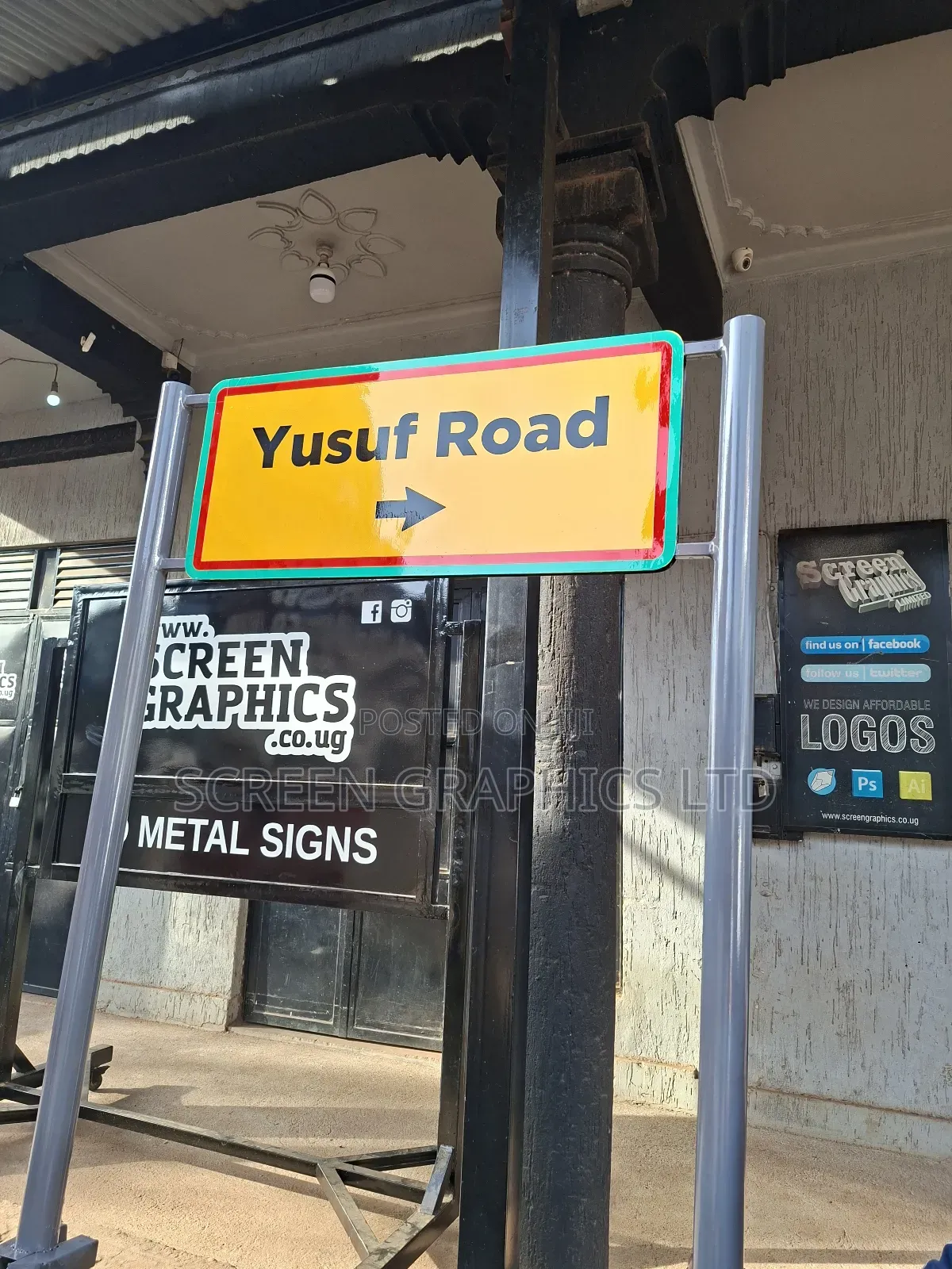 Kcca Road Labelling Metal Reflective Signs