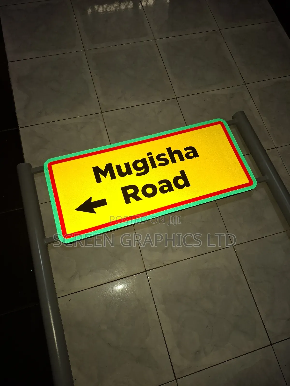 Kcca Road Labelling Metal Reflective Signs