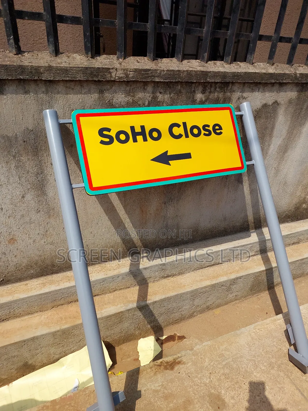 Kcca Road Labelling Metal Reflective Signs