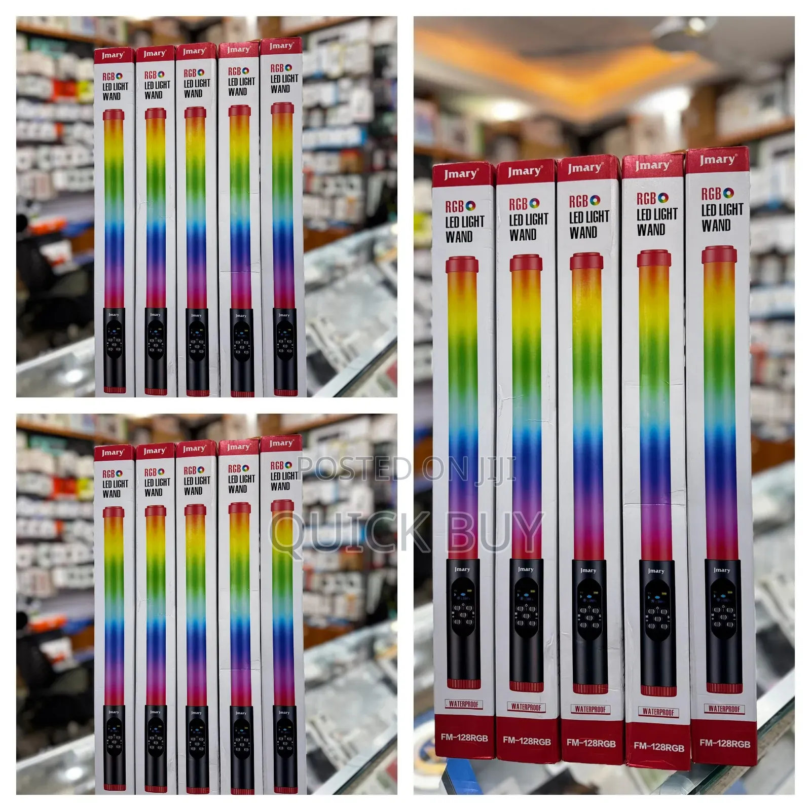 Jmary Fm 128rgb Waterproof Handheld RGB Led Video Light Wand Stick