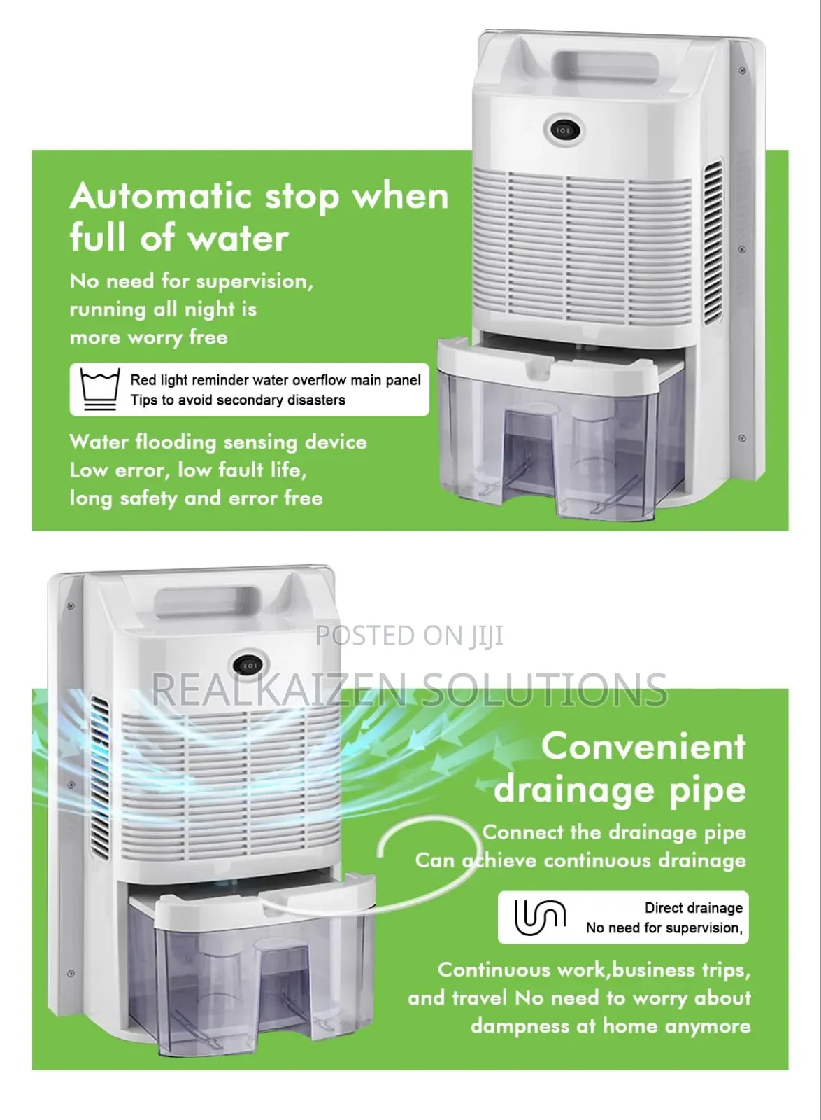 20l/Day Smart Compressor Dehumidifier With Air Purifier 2.2l H2o Tank