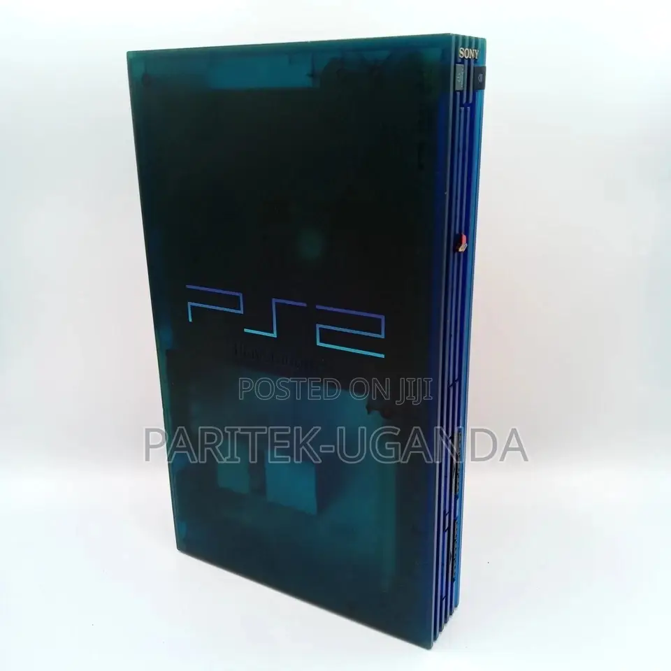Ps2 Playstation 2 Console Ocean Blue SCPH-37000 Controller