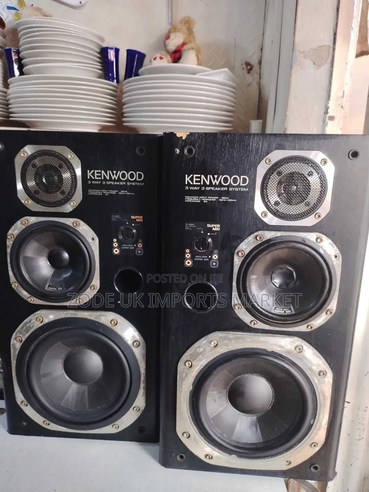Kenwood 240w 3 Way 3 Speaker System