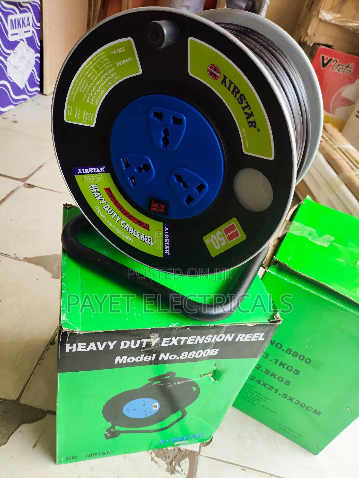 Heavy Duty Extension Cable Reel for 50meters Ai