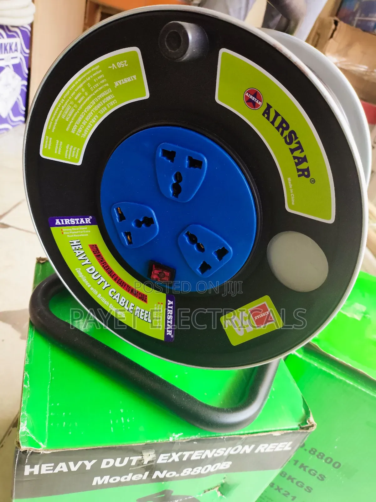 Heavy Duty Extension Cable Reel for 50meters Ai
