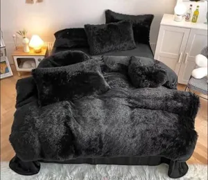 Soft Duvet Cover Set 6pcs Black