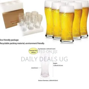 Pack of 6 Beer Glasses