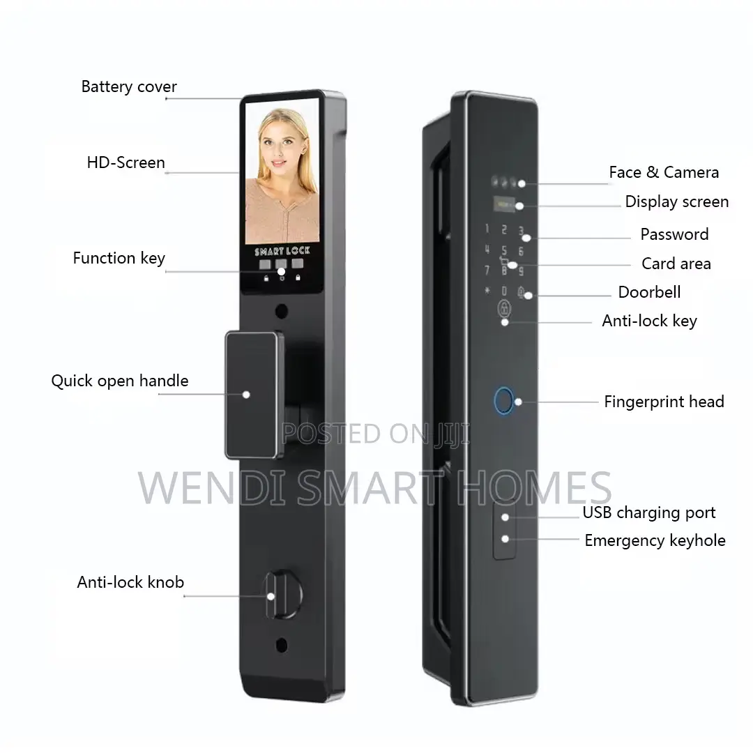 Tuya Smart 3d Face Door Lock Security Camera