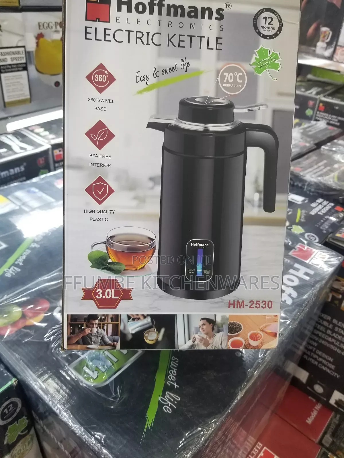 Electric Kettle 3l Hoffman