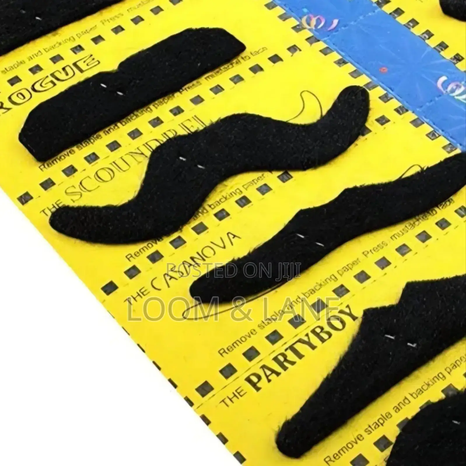 Self-Adhesive Fake Mustaches for Costume Parties and Events