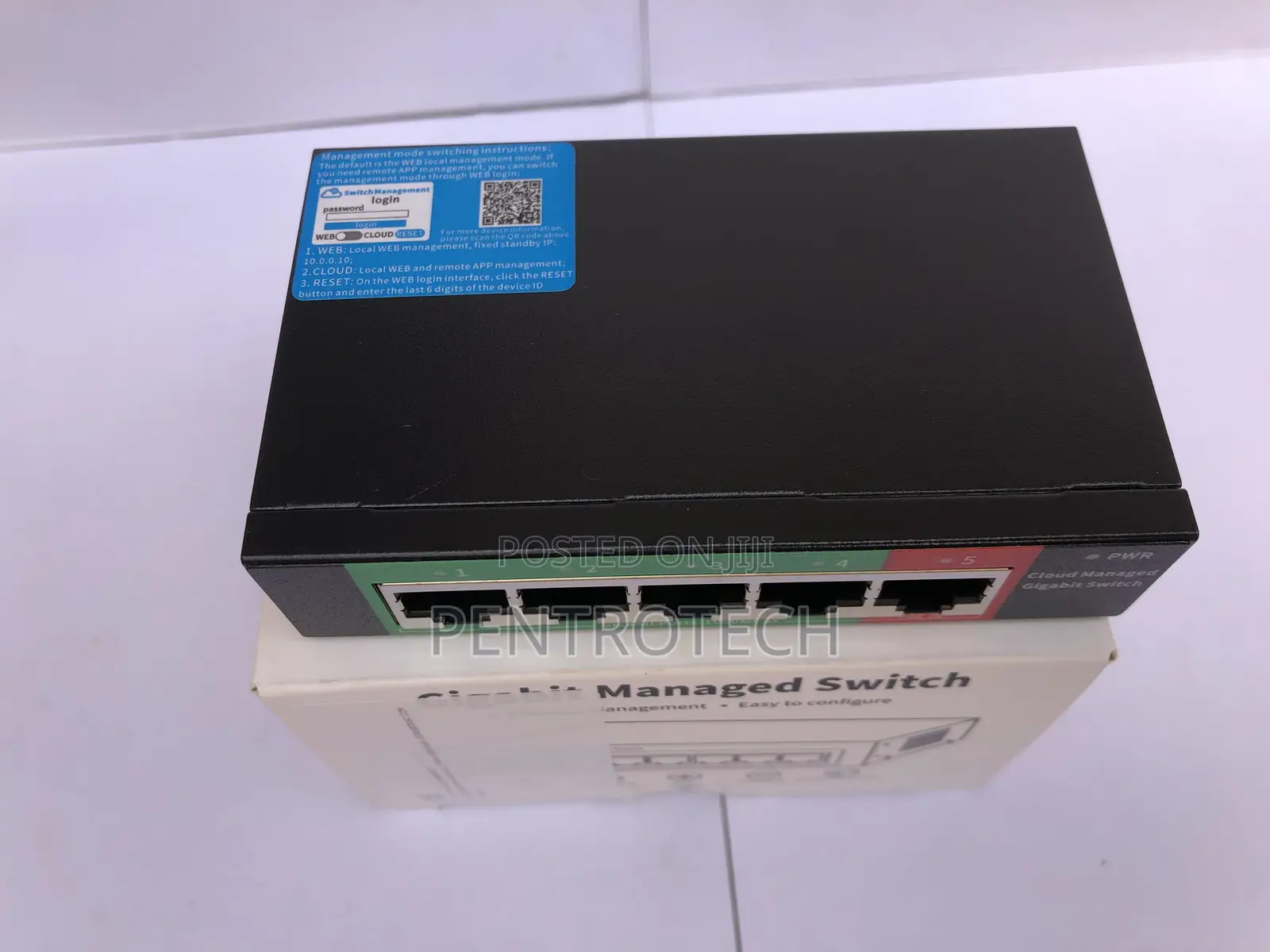 Cloud Managed Gigabit Ethernet Switch 5 Port