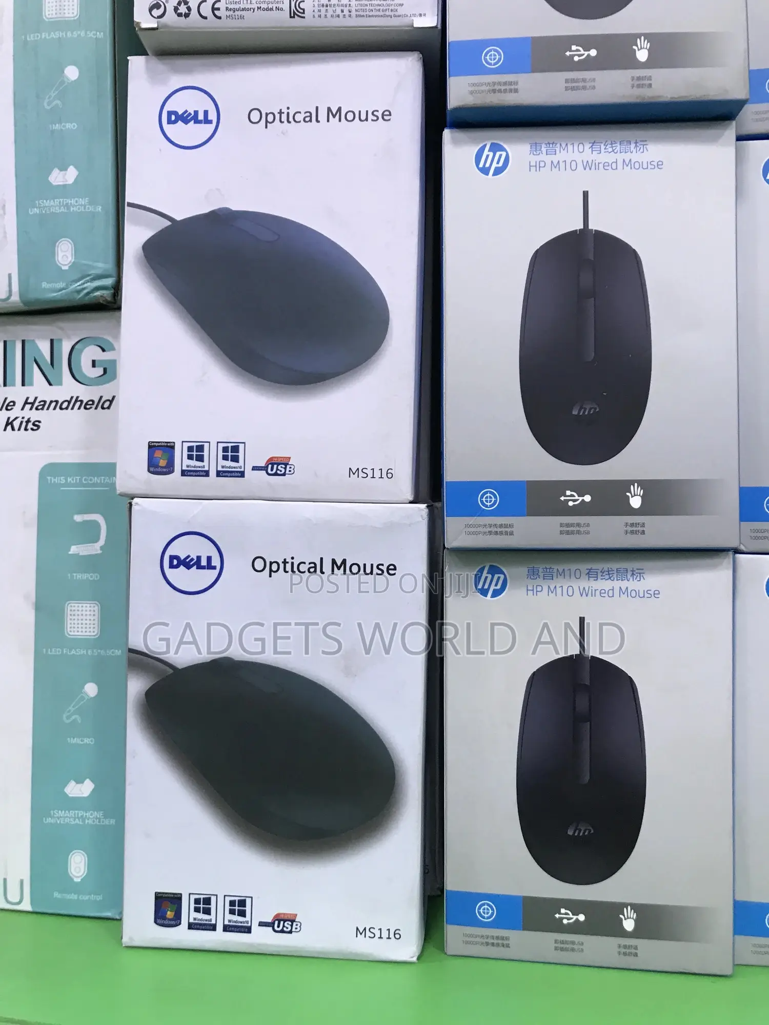 Original Hp Dell Wired Mouses/ Mise