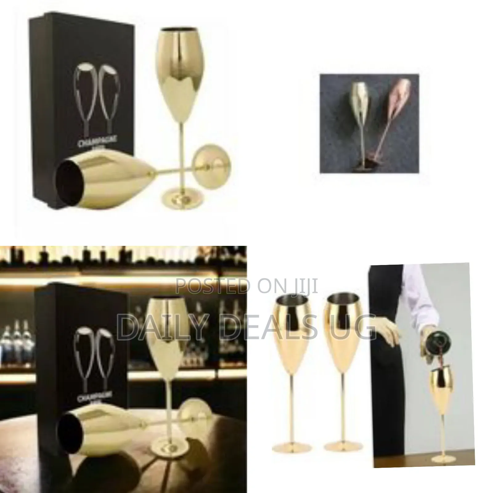 2-Piece Set of Champagne Glasses - Multicolor