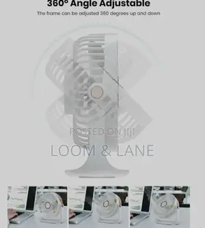Usb Rechargeable Air Circulation Desk Fan