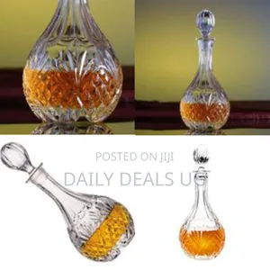 Exquisite Crystal Decanter With Ornate Stopper