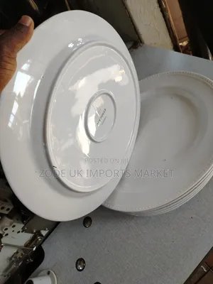 Beaded Oval Porcelain Serving Platter.