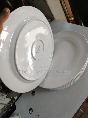 Beaded Oval Porcelain Serving Platter.