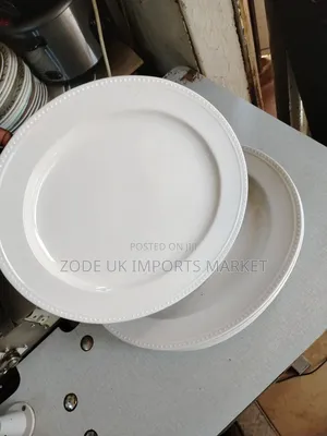 Beaded Oval Porcelain Serving Platter.