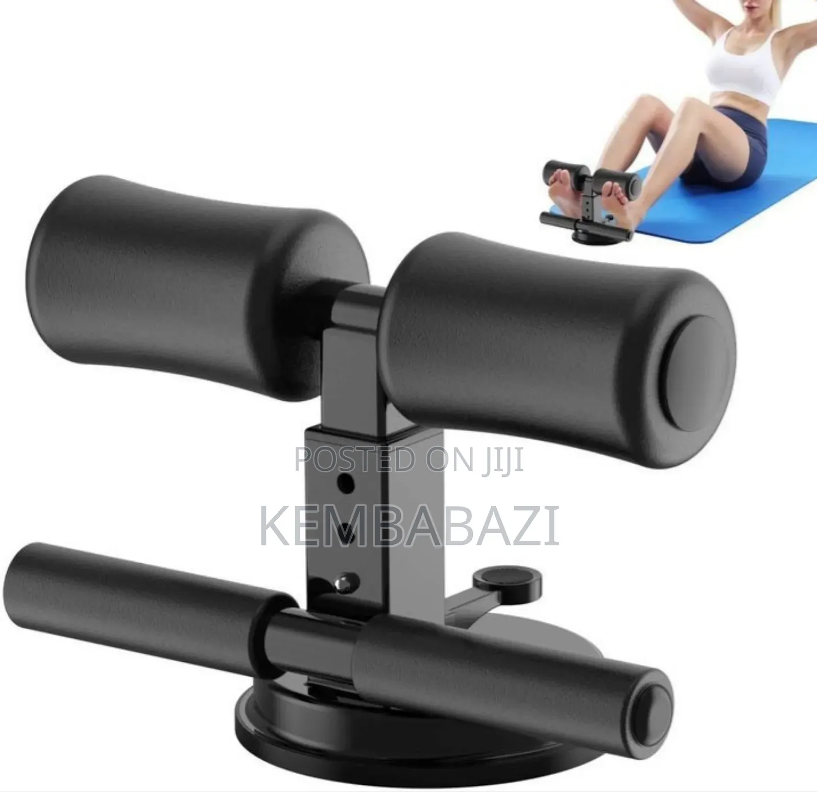 A Portable Sit-Up Assistant Bar With a Suction Base