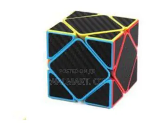 High Performance Skewb Puzzle Cube With Carbon Fiber Texture