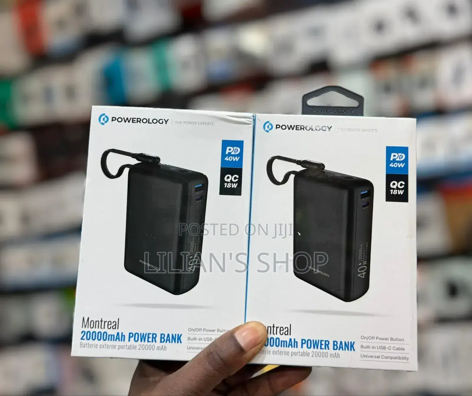 Powerology Montreal 20,000mah Power Bank 40w Pd