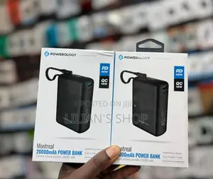 Powerology Montreal 20,000mah Power Bank 40w Pd
