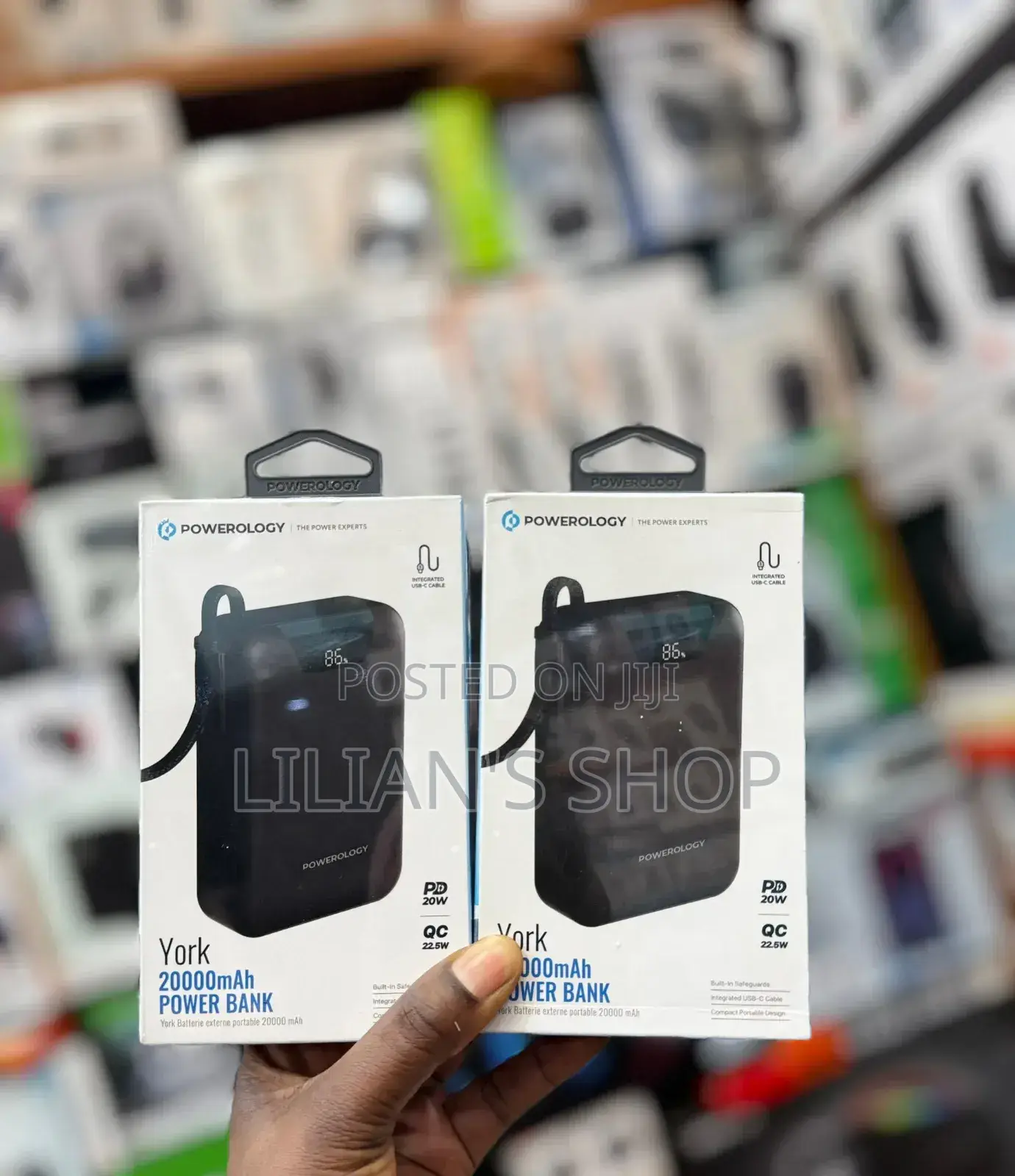 Powerology York 20,000mah Power Bank 20w Pd .