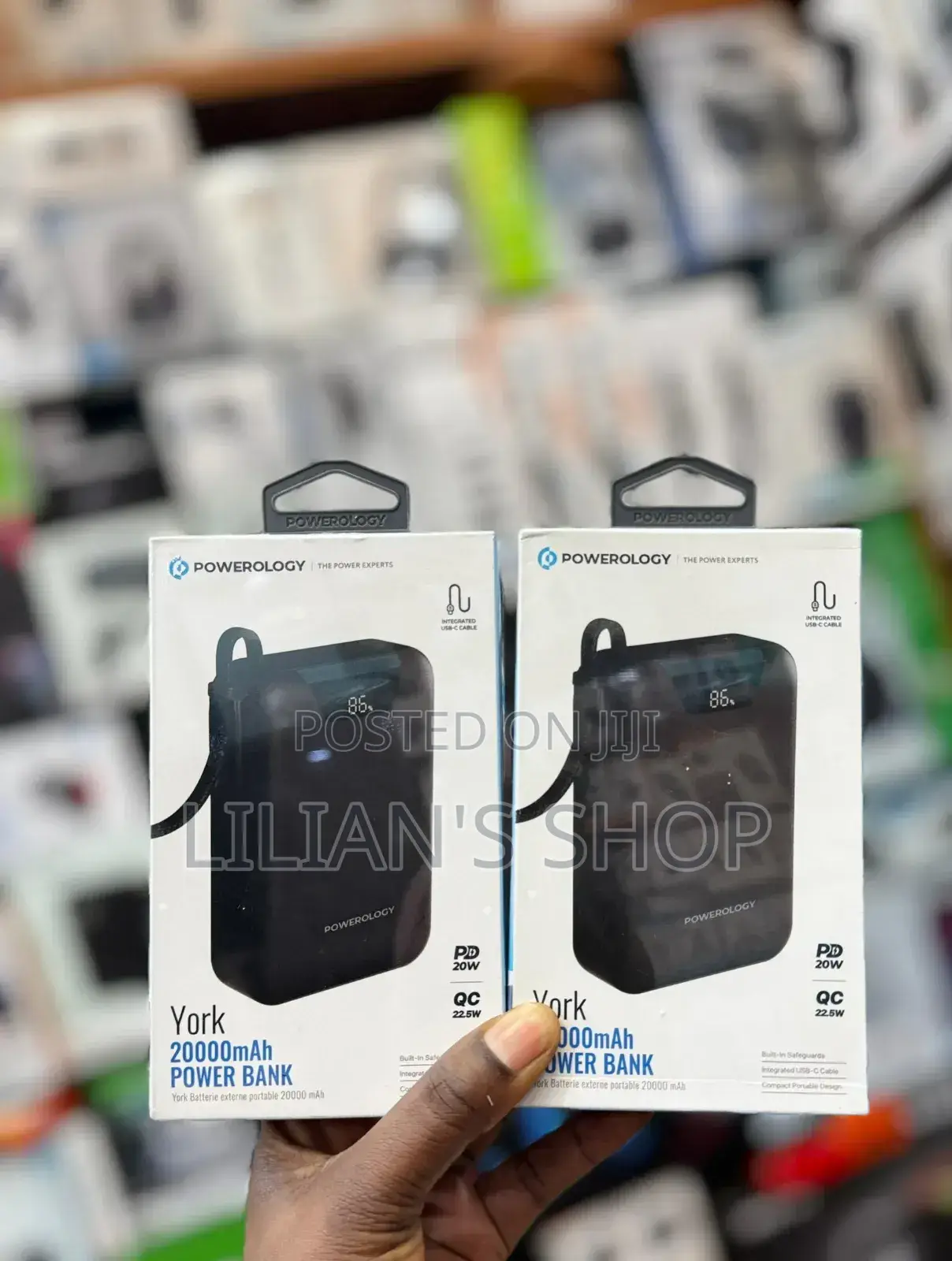 Powerology York 20,000mah Power Bank 20w Pd .