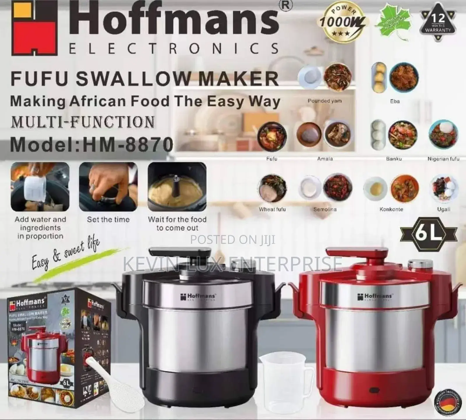 Posho Maker/Fufu Swallow Maker