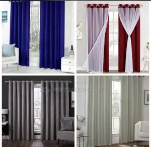Velvet Curtains With A Net