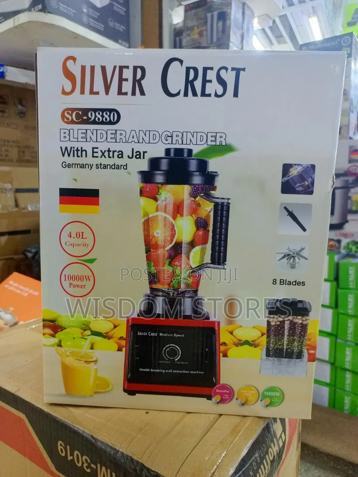 Silver Crest Sc-9880 Heavy-Duty Blender and Grinder.