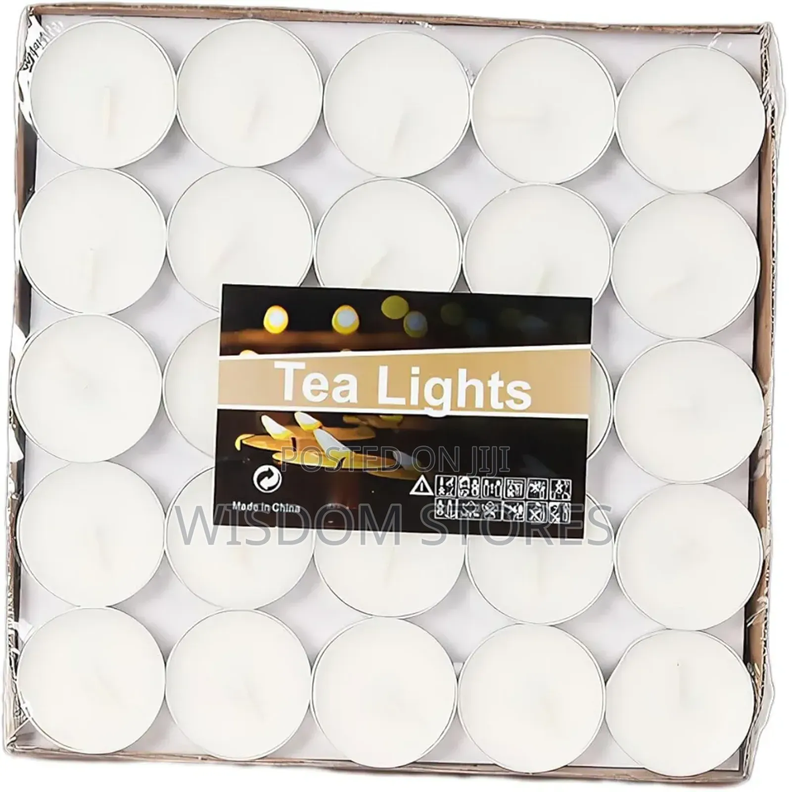 Tealight Candles Unscented White Paraffin Wax