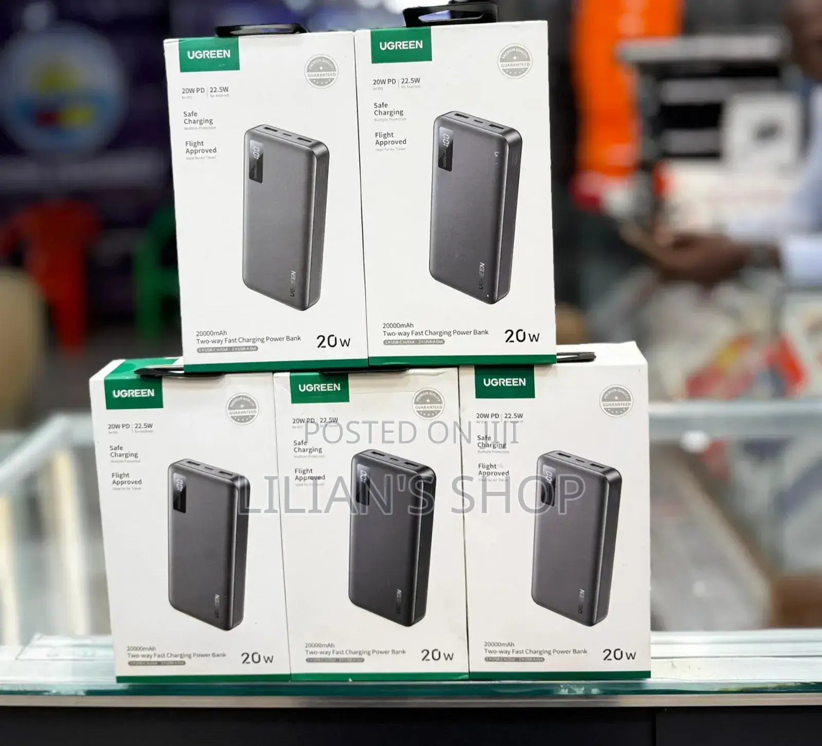 Ugreen 20000mah Two-Way Fast Charging Power Bank 20w