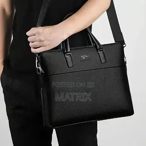 Leather Briefcase Handbag