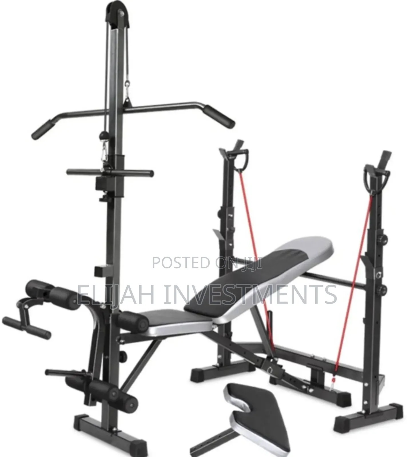 Multifunctional Adjustable Weight Lifting Bench Press Set