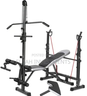 Multifunctional Adjustable Weight Lifting Bench Press Set